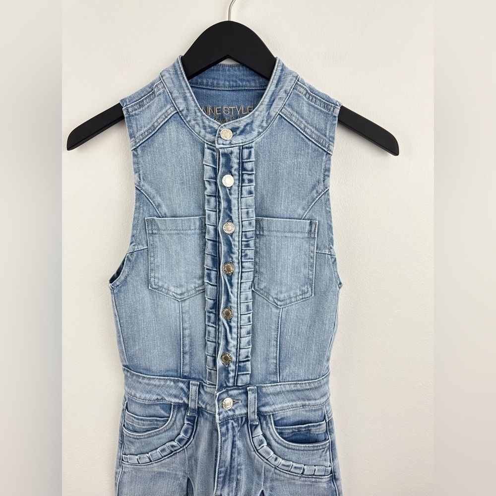 Denim Blue Women Jeans Overalls - Picture 4 of 10